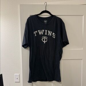 47 Brand Blue Minnesota Twins Graphic Tee